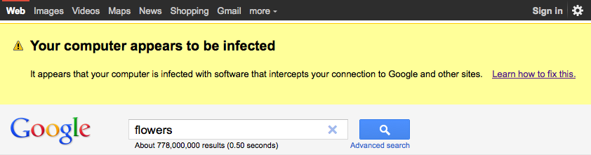 Google сообщит о вирусах