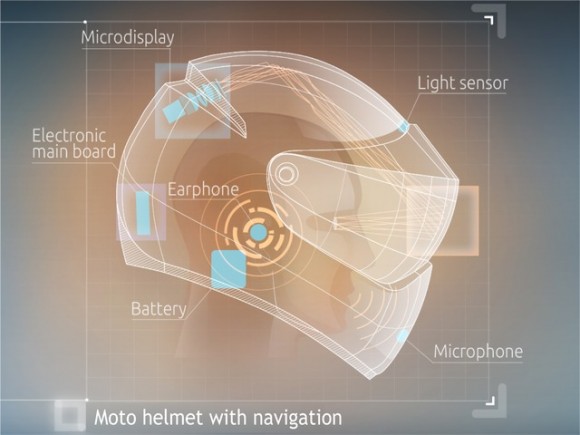 Концепция Google Glass пригодится мотоциклистам