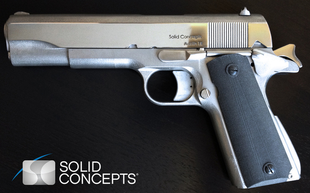 Первый в мире металлический пистолет из 3D-принтера успешно стреляет