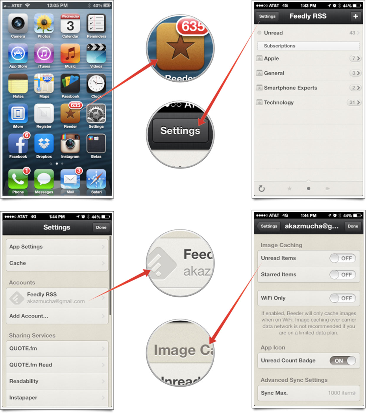 Как на iPhone и iPad ускорить загрузку RSS через Reeder