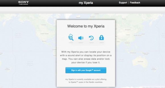 Владельцы Xperia смогут следить за своими смартфонами