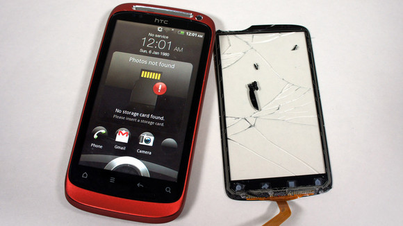Как самому заменить разбитый экран в HTC Desire S
