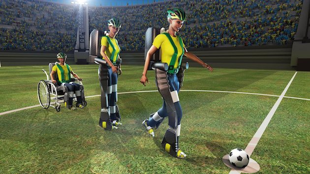 Екзоскелет допоможе розпочати чемпіонат світу з футболу
