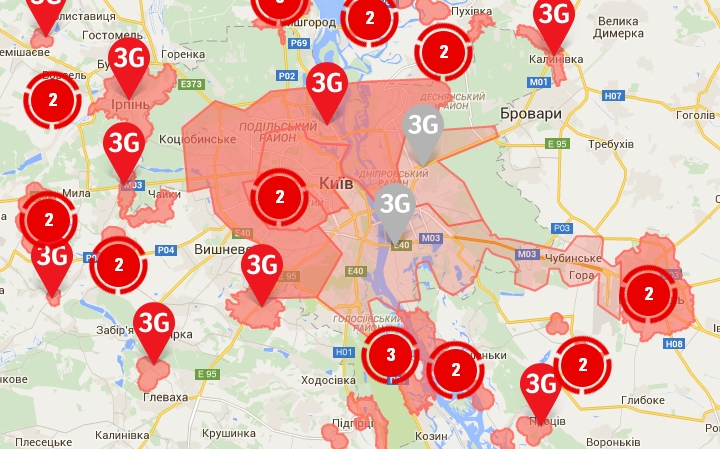 Vodafone розширив 3G-покриття в Києві
