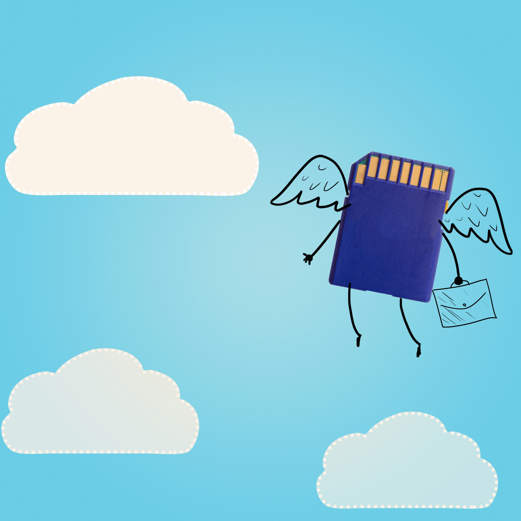 memory card clouds