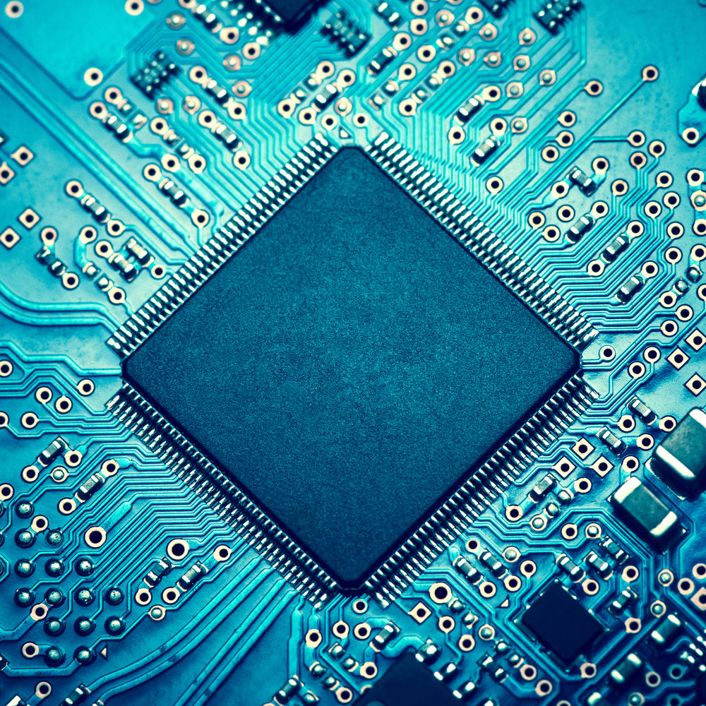 electronic circuit board with processor