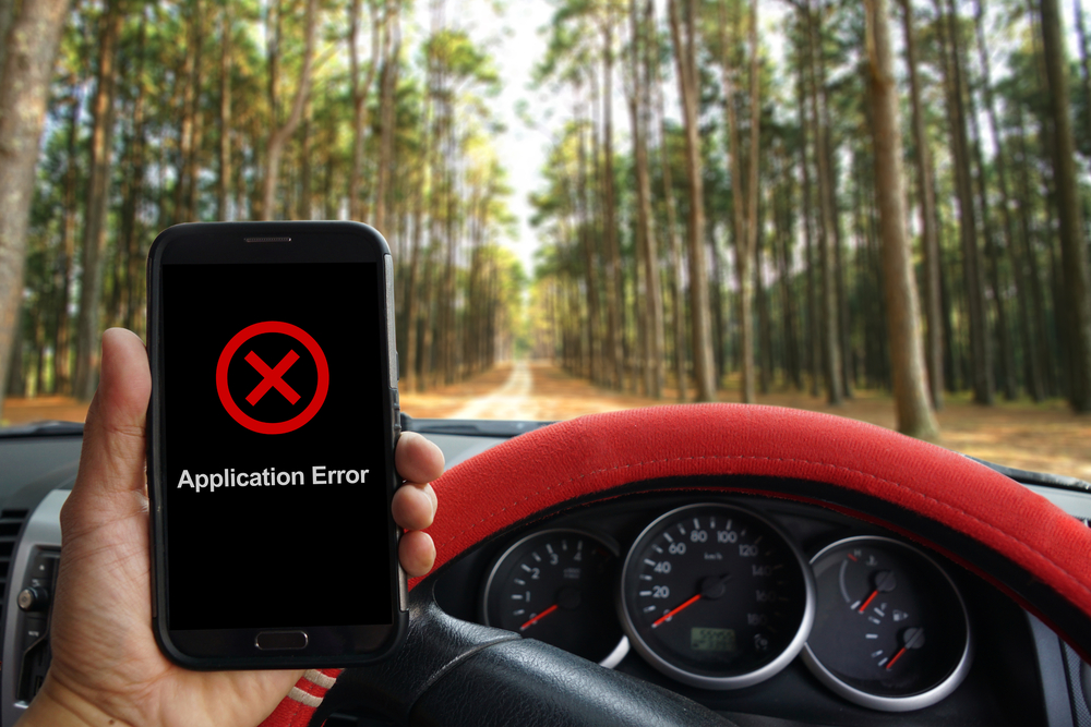 Application Error smartphone