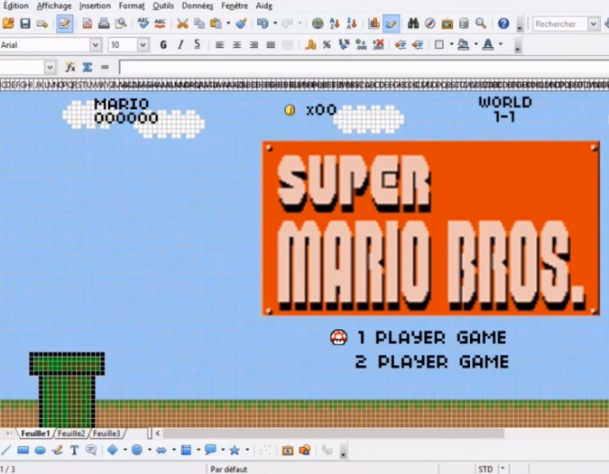 Як не пограти, то подивитися: Super Mario в Excel