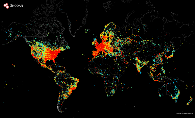 Карта всіх пристроїв, які виходять в інтернет