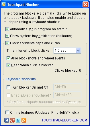 touchpad blocker