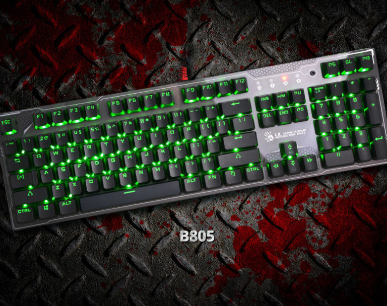 A4Tech Bloody B805 – механічна ігрова клавіатура з перемикачами Light Strike