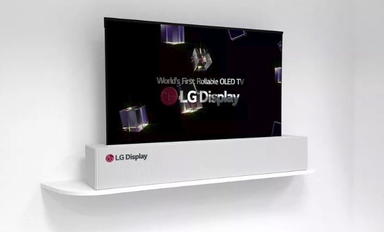 CES 2018: LG продемонстрировала скручивающийся OLED-дисплей на 65 дюймов