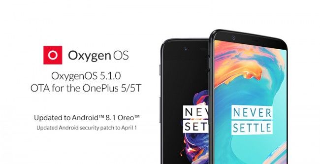 OnePlus почала оновлювати смартфони OnePlus 5 і 5T до Android 8.1
