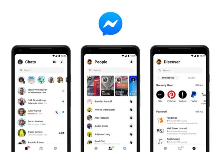 Facebook робить Messenger менш засміченим: із дев’яти вкладок залишилося три