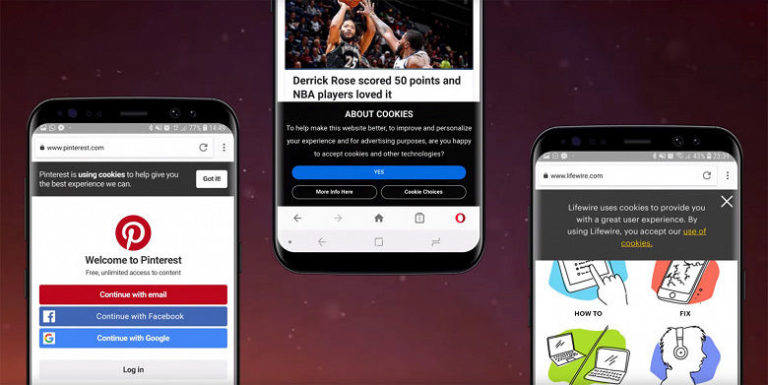 Браузер Opera для Android отримав опцію автоматичного блокування сповіщень про cookies