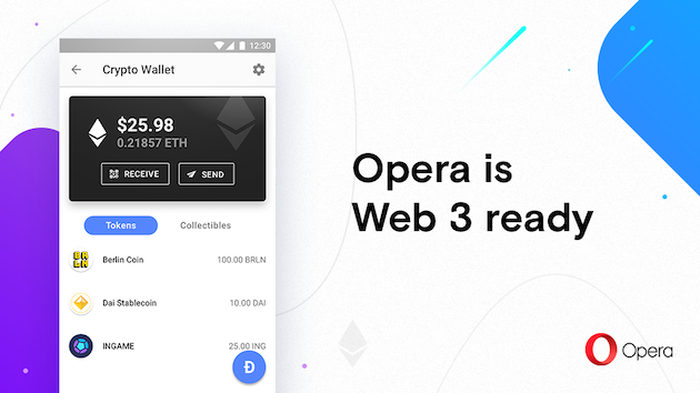 Opera выпустила первый Android-браузер с поддержкой Web 3