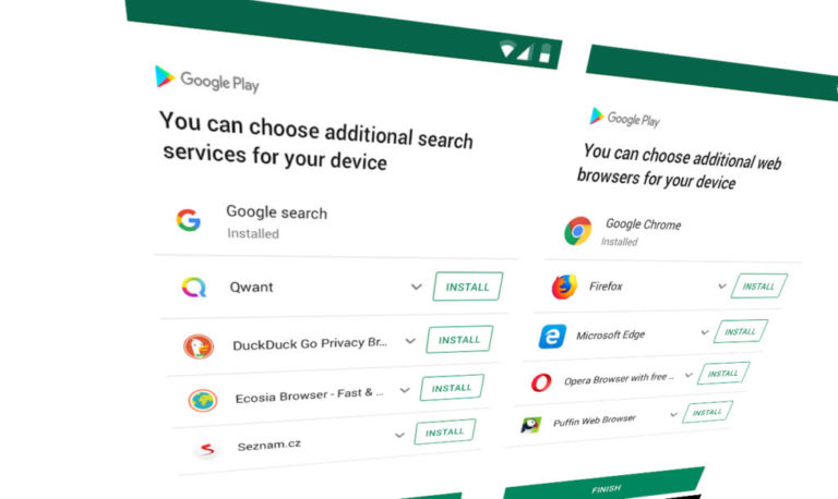 Google в Android пропонуватиме 10 альтернатив браузерів та пошуковиків