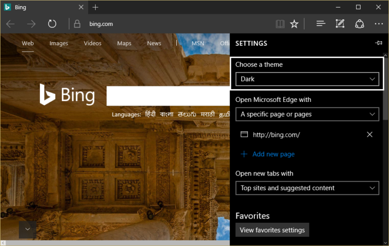 Як увімкнути темний режим у Microsoft Edge на базі Chromium