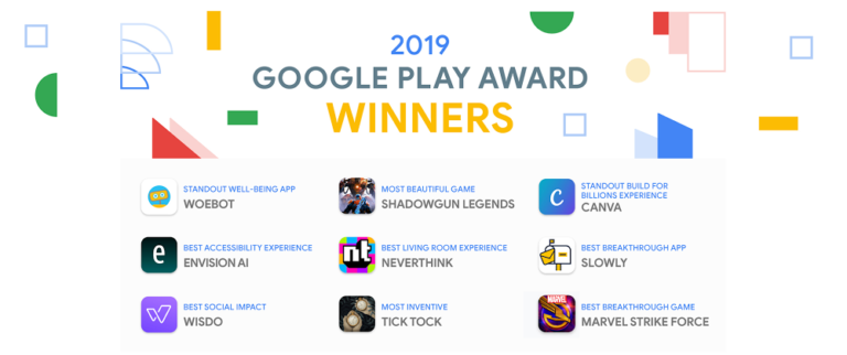 Премия Google Play Awards: названы лучшие приложения года