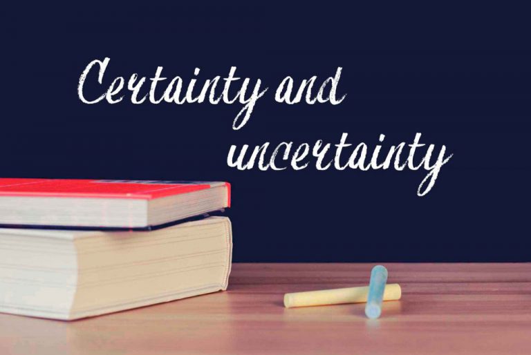 Говорімо англійською. Certainty and uncertainty