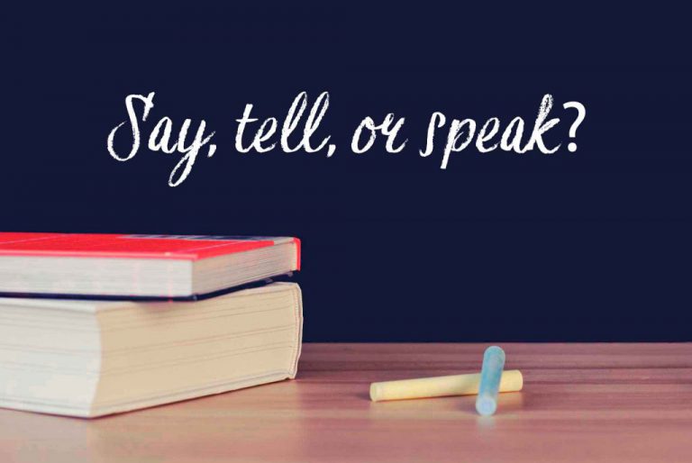 Говорімо англійською. Say, tell, or speak?