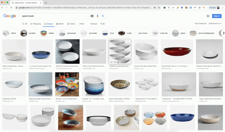 Google запустив оновлений пошук зображень на ПК