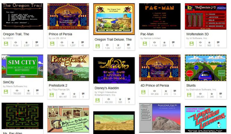 Игры 90-х стали доступны в браузере: Internet Archive выпустил 2500 игрушек для MS-DOS