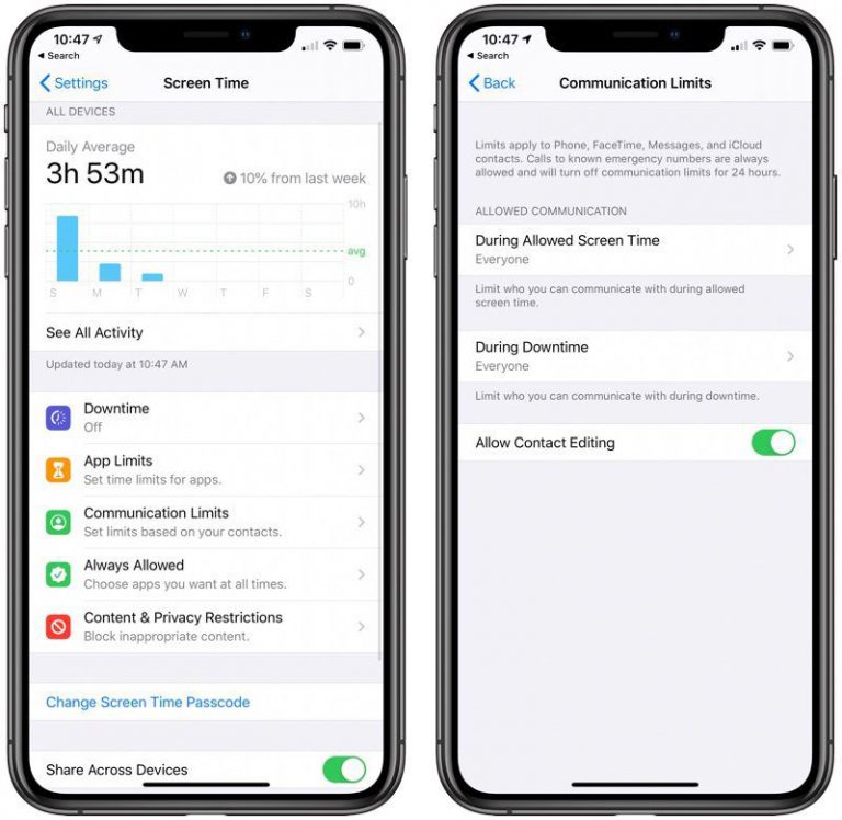 iOS 13.3 вводит ограничения на общение