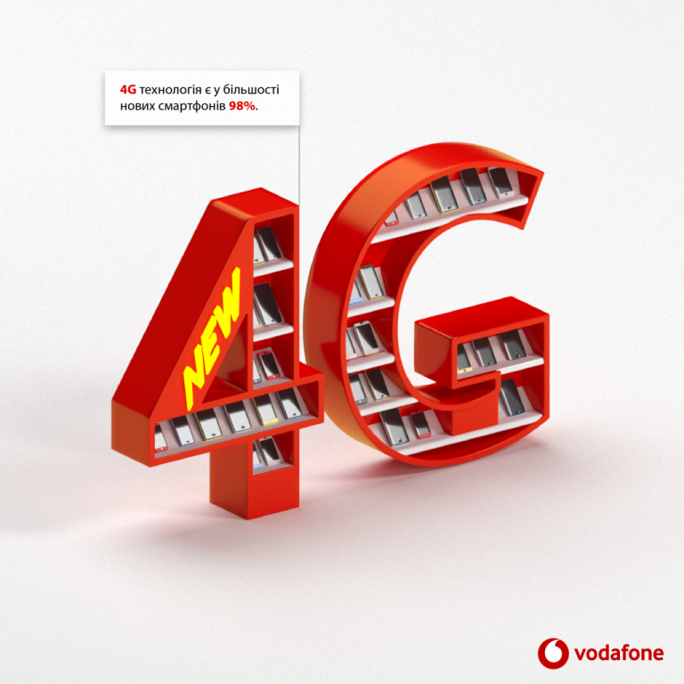 Vodafone ускорил 4G в Одессе, Кропивницком, Умани и ряде других регионов