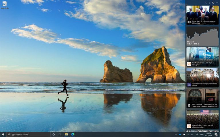 Microsoft превратила компьютеры в выпуск теленовостей с помощью бегущей новостной ленты