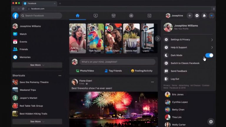 Facebook глобально запустила редизайн. Как активировать темный режим