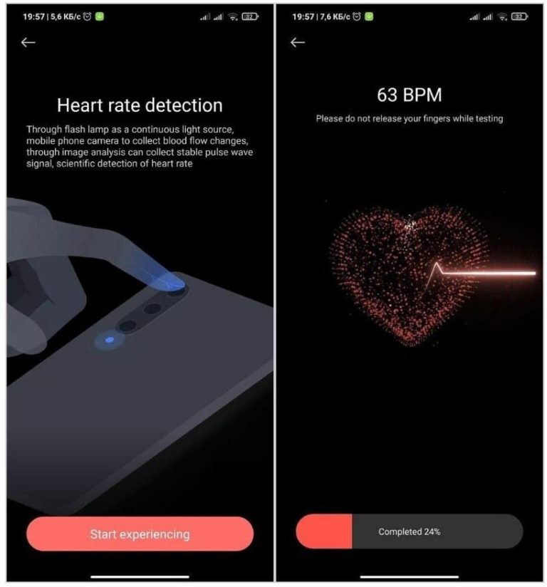 Смартфоны Xiaomi будут измерять пульс камерой