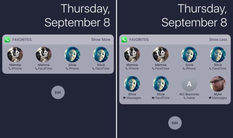 Как на iOS 14 вернуть виджет любимых контактов