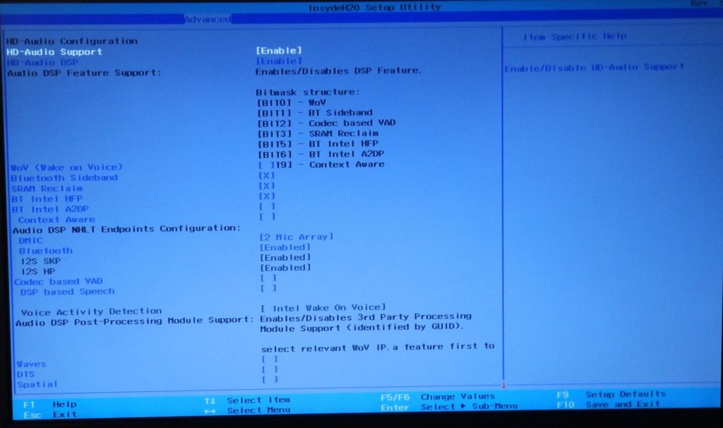 Як отримати розширений BIOS в ноутбуках з InsydeH2O: демонстрація на Acer ES1-332