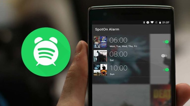 Как на Android поставить на будильник трек с Spotify