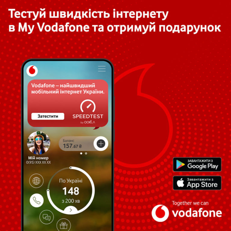 Vodafone дарує безліміт на соцмережі за тестування швидкості
