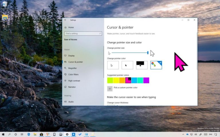 Як швидко знаходити курсор миші на екрані Windows 10