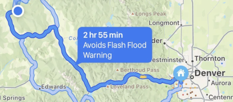 Карты в iOS 15 позволят избегать экстремально плохой погоды