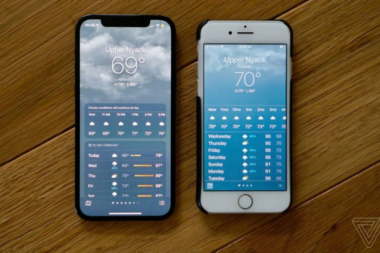 Фирменное приложение погоды Apple не показывает 69 градусов