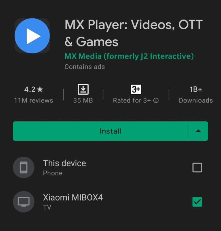 На Android-телевизоры приложения можно установить через смартфон