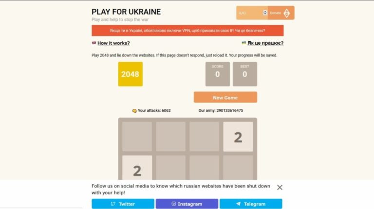 Украинцы могут играть и DDoSить русские сайты