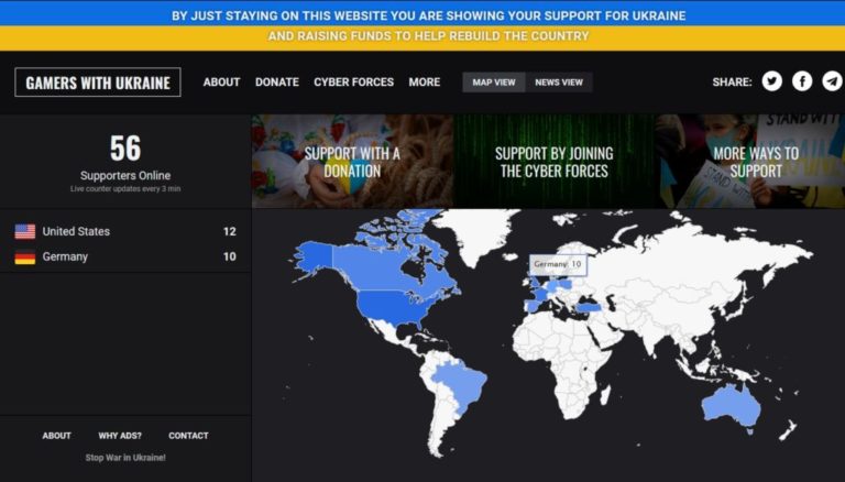 Геймеры со всего мира могут помочь Украине на площадке Gamers with Ukraine