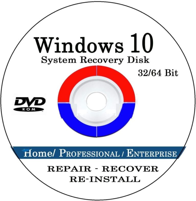 Диски восстановления Windows не работают из-за бага