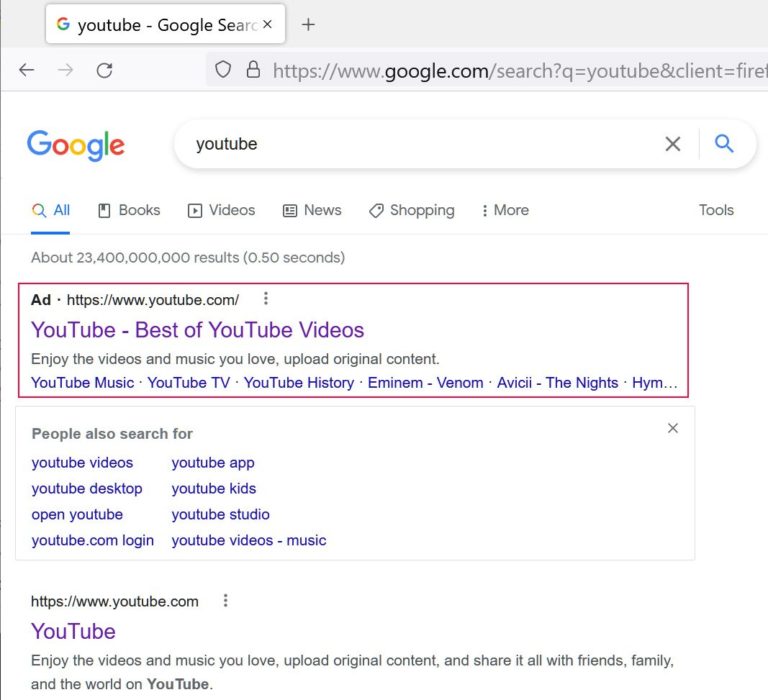 Рекламу YouTube в Google используют для распространения вирусов