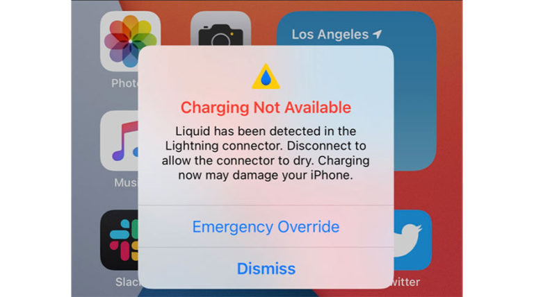 iPhone показує «Виявлено рідину в роз’ємі Lightning» – що робити