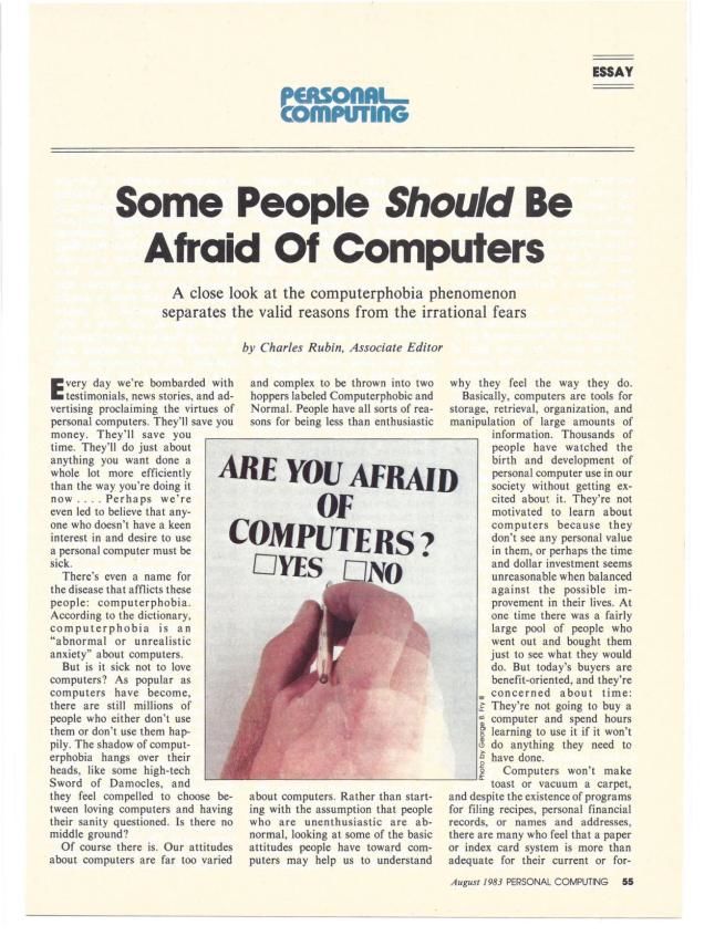 Их боялись тронуть и не хотели читать или слышать о них: как люди реагировали на появление компьютеров