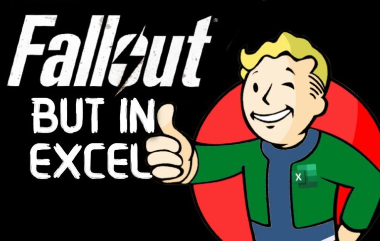 Энтузиаст перенес игру Fallout в Excel