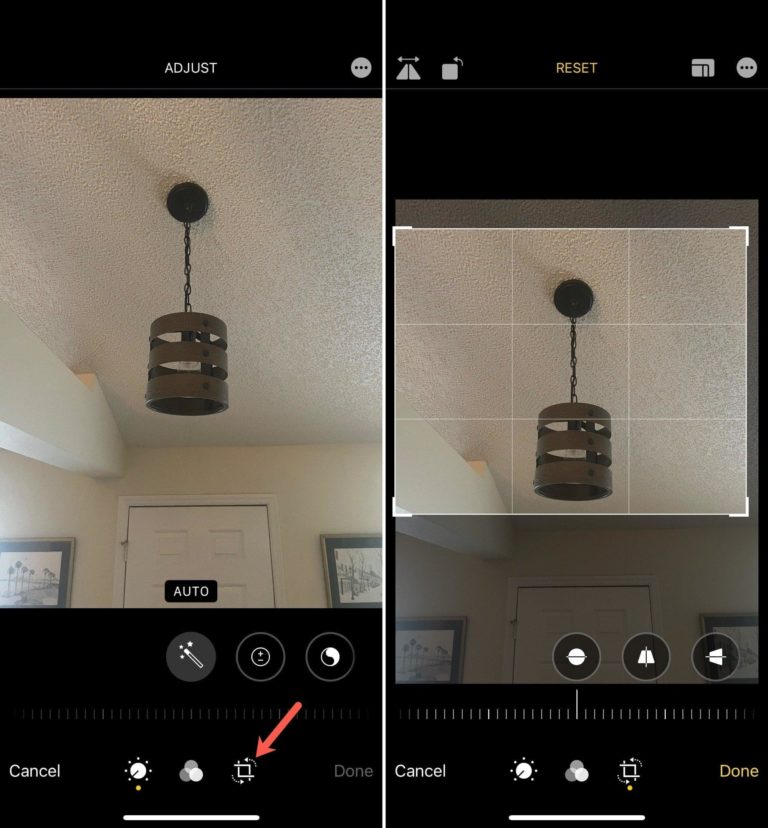 Как обрезать фотографии на iPhone и iPad