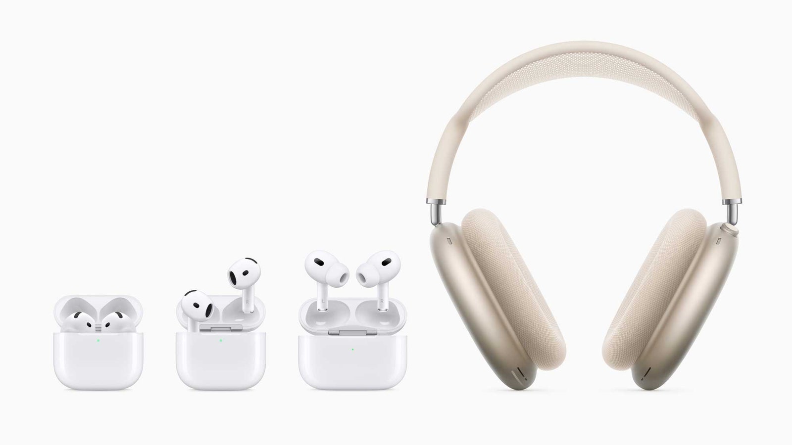 The new AirPods lineup features an industrydefining design for AirPods 4 new AirPods Max colors and the worlds first...