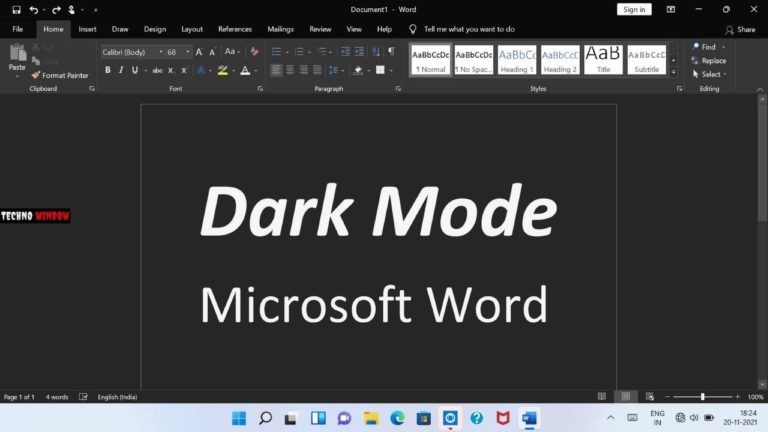 Як вимкнути темний режим у Microsoft Word